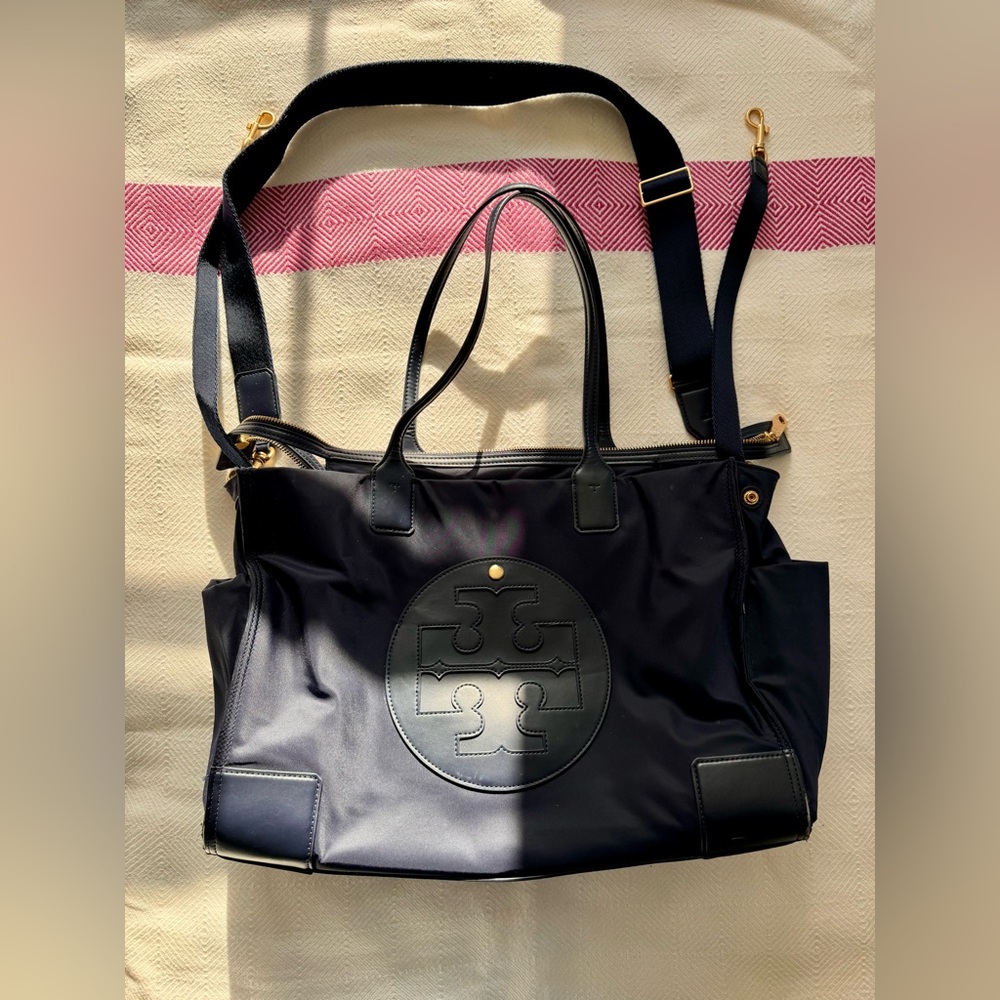 Tory Burch Navy Diaper Bag